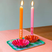 Load image into Gallery viewer, Scalloped Pink Metal Candle Holder | Home Décor | Gift |