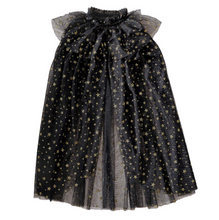 Load image into Gallery viewer, BLACK & GOLD witches cape