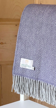 Load image into Gallery viewer, LAVENDER & PEARL LUXURY LAMBSWOOL BLANKET