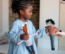 Load image into Gallery viewer, LILAC GIRAFFE DOLL