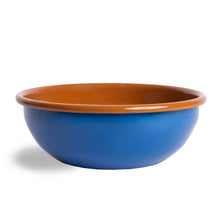 Load image into Gallery viewer, 24 oz Cereal Bowl: Blue & Brown