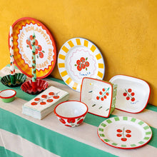 Load image into Gallery viewer, Green Stripe Cotton XL Tablecloth - 160cm x 250cm