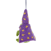 Load image into Gallery viewer, Handmade Felt Wizard Frog Hanging Decoration