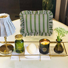 Load image into Gallery viewer, The Original Bath Pillow by Abahna® - Heritage Stripe Green