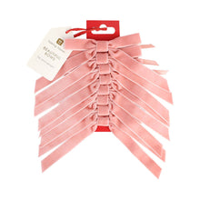 Load image into Gallery viewer, Pink Velvet Bows - 8 Pack