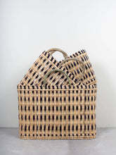 Load image into Gallery viewer, Woven Reed Basket, Indigo