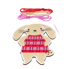Load image into Gallery viewer, Learn To Sew Wooden Hand-Stitch Set - Bunny