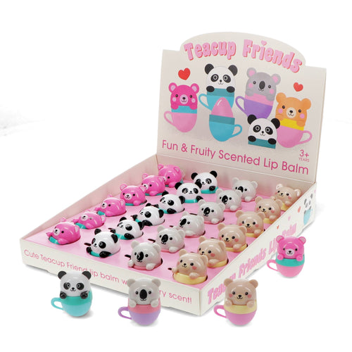 Mini berry scented lip balm (assorted) - Teacup animal frien