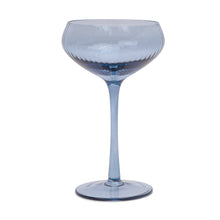 Load image into Gallery viewer, Here's How "The Lou" Coupe Glass - Set of 2 Blue