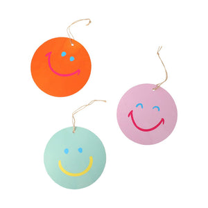 Happy Face Paper Gift Tags | 8 Pack | Birthday |