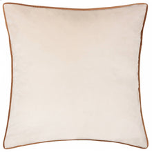 Load image into Gallery viewer, Meridian Velvet Cushion Ecru/Ginger: Ecru/Ginger / Polyester Filled / 55 x 55cm