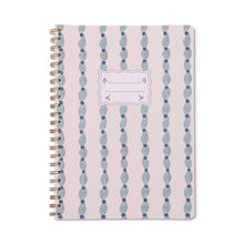 Load image into Gallery viewer, DesignWorks Ink Tulip A4 Twin Wire Notebook - Wavy Blue
