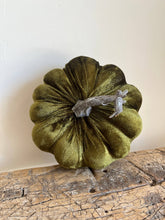 Load image into Gallery viewer, Medium Velvet Pumpkin Moss Green