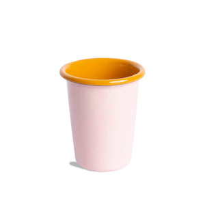 8 oz Small Tumbler: Pink & Mustard