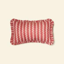 Load image into Gallery viewer, Cotton Quilted Frill Cushion Cover | Whirly | Ginger | S