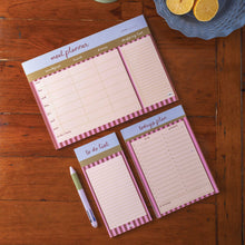 Load image into Gallery viewer, To Do List Pad | Berry Stripe