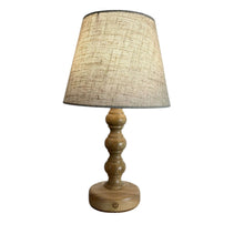 Load image into Gallery viewer, Bobbin Teak style rechargeable touch lamp