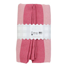 Load image into Gallery viewer, Pink Stripe Cotton XL Tablecloth - 160cm x 250cm
