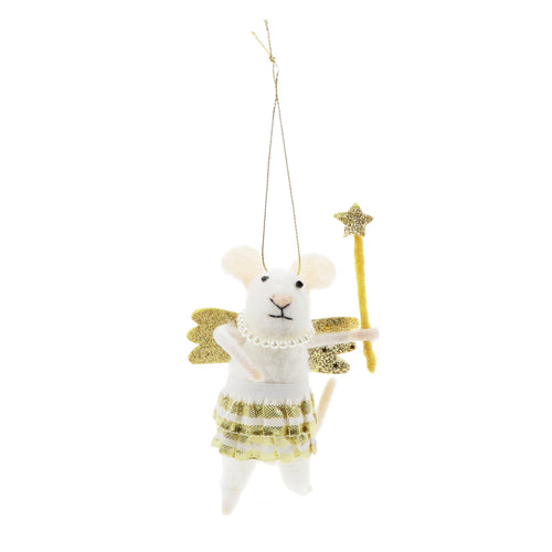Felt mouse hanging decoration - Fairy