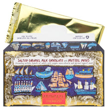 Load image into Gallery viewer, Ship Ahoy, Salted Caramel Milk Chocolate with Pretzel Pieces