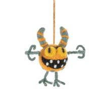 Load image into Gallery viewer, Handmade Felt Moody Monsters Hanging Decorations: Variety Pack