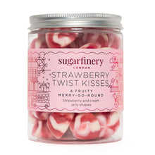 Load image into Gallery viewer, Sealed with a kiss Strawberry Twist Kisses Sweet jar UK ONLY