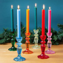 Load image into Gallery viewer, Orange Glass Candle Holder | Home Decor | Gift |