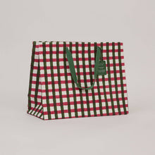 Load image into Gallery viewer, Block Printed Gift Bags (Large) - Holly Green