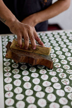 Load image into Gallery viewer, Block Printed Gift Bags (Medium) - Holly Green