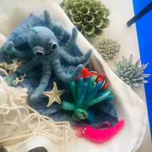 Load image into Gallery viewer, Handmade Felt Ollie the Octopus Fair trade Hanging Decor