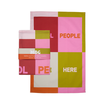 Load image into Gallery viewer, Cool People Live Here Tea Towel