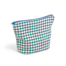 Load image into Gallery viewer, Recycled Cotton Wash Bag: Green &amp; Pink