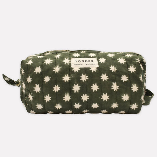 Quilted Wash Bag | Cosmic | Fern