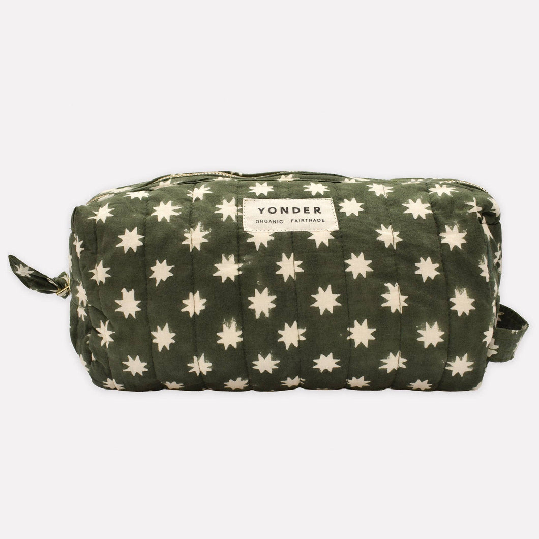 Quilted Wash Bag | Cosmic | Fern