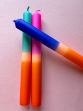 Load image into Gallery viewer, MIAMI BRIGHTS - Dip Dye Dinner Candle Trio