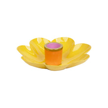 Load image into Gallery viewer, Coloured Enamel Flower Shaped Candle Holders | Homeware |