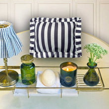 Load image into Gallery viewer, The Original Bath Pillow by Abahna® – Monaco Stripe (Black)