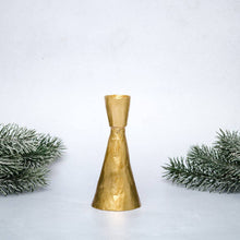 Load image into Gallery viewer, Orla Gold Coloured Metal Candlestick Holder: Medium