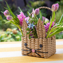 Load image into Gallery viewer, Spring Bunny Recycled Paper Bunny Shaped Basket