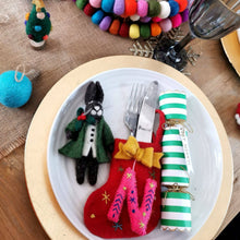 Load image into Gallery viewer, Handmade Felt Mini Alphabet Stockings - INDIVIDUAL LETTERS: B