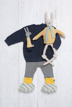 Load image into Gallery viewer, Cotton Knit Baby Rattle Toy: Rabbit Citrus