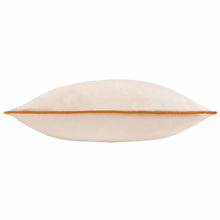 Load image into Gallery viewer, Meridian Velvet Cushion Ecru/Ginger: Ecru/Ginger / Polyester Filled / 55 x 55cm