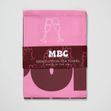 Load image into Gallery viewer, Pop The Bubbly Tea Towel