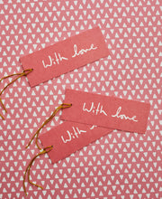 Load image into Gallery viewer, Gift Tags - Set of 8 With Love Pink