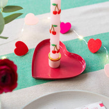 Load image into Gallery viewer, Enamel Heart Shaped Candle Holder
