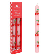 Load image into Gallery viewer, Cherry Dinner Candles - 2 Pack