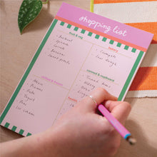 Load image into Gallery viewer, Weekly Shopping List Pad A5 | Cabana Stripe