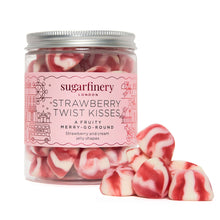 Load image into Gallery viewer, Sealed with a kiss Strawberry Twist Kisses Sweet jar UK ONLY