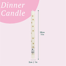 Load image into Gallery viewer, Gold Star Straight Dinner Candles