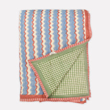 Load image into Gallery viewer, Organic Cotton Quilt | Wiggle | Sky: Single